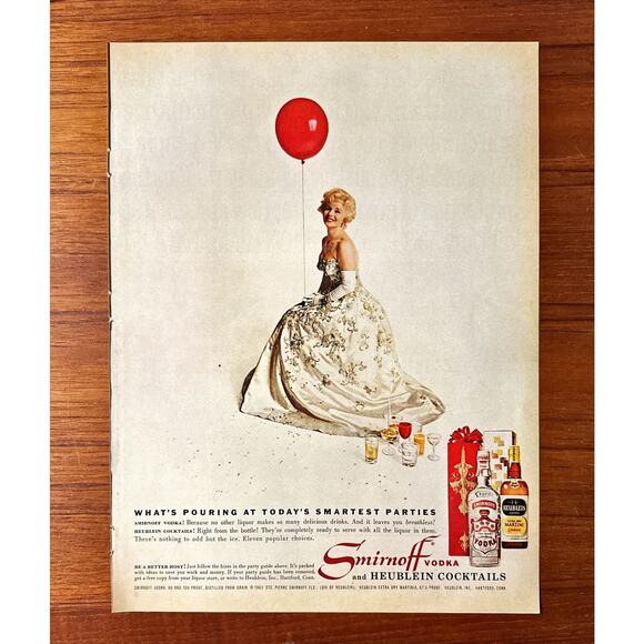 1963 Smirnoff: Whats Pouring at Todays Smartest Parties Vintage Print Ad - Picture 1 of 1